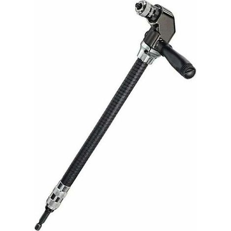 Perceuse à angle droit flexible 1/4 – Accessoire pour espaces confinés – Boîtier métallique durable – Vissage rapide en série (1/4)