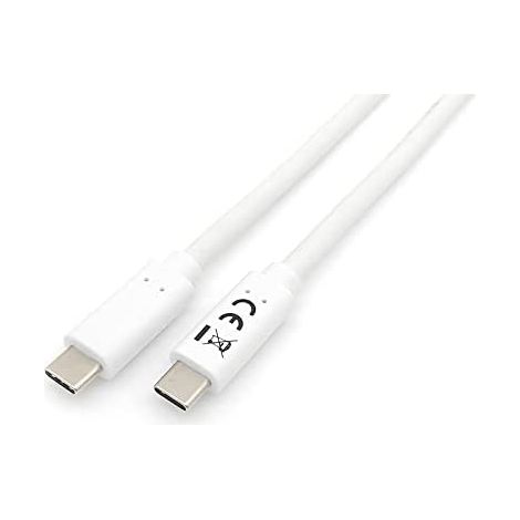 Câble usb-c mâle usb-c mâle usb 3.2 2m transfert 5g 3a (60w) couleur blanc