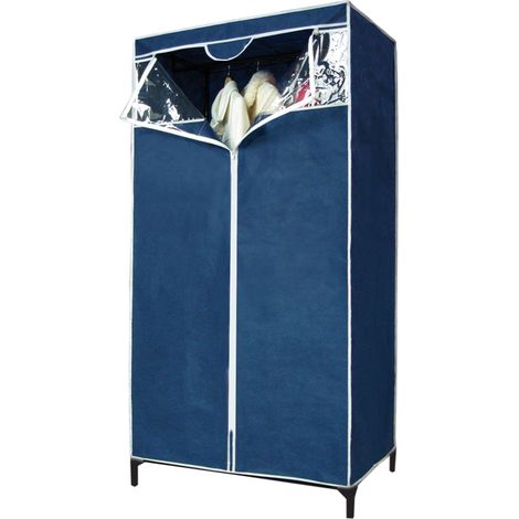 Armadio Tessuto Tnt 80x46x156h Campeggio Cambio Stagione Guardaroba Appendiabiti (1/6)
