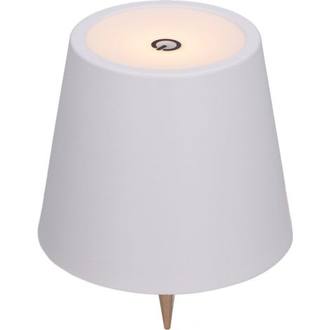 Lampe bouteille de vin LED 3 couleurs à intensité variable, commande tactile, rechargeable et sans fil, blanche, idéale pour bars et restaurants. (1/5)