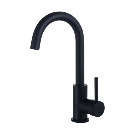 FugaFlow Eccelente Sobrado Mitigeur lavabo rehaussé avec bec rotatif Noir mat (1/4)