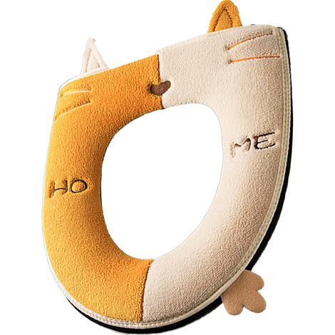 Funda Para Asiento De Inodoro - Diseño De Cohete Espacial - Tela Suave De Felpa Con Cremallera - Para Tapar Tapa De Inodoro - 1 Unidad (1/5)