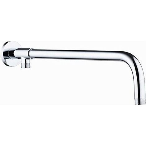 Bras Douche Mural Extension 40cm en Acier Inoxydable Douche Raccord Extension pour Pomme de Douche G1/2" (1/5)