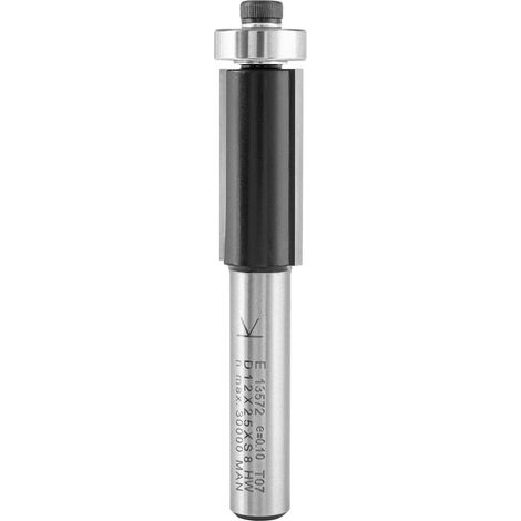 ENT 13572 Fresa per rifilare, Codolo (S) 8 mm, Diameter (D) 12 mm, NL 25 mm, SL 32 mm, GL 65,9 mm, in metallo duro, con cuscinetto a sfera (1/3)