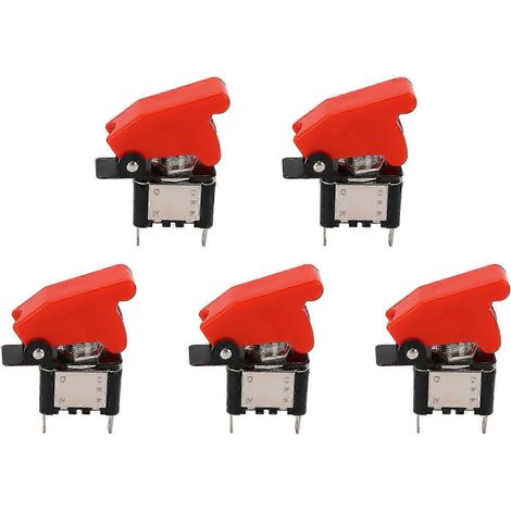 12V DC 25A 2-poliger wasserdichter Wippschalter, 5er-Pack, für Boote und Fahrzeuge, robuster Marineschalter (1/5)