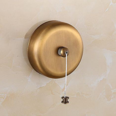 Robuster, ausziehbarer Wäscheständer aus Edelstahl, 2,74 m (max.), zum Trocknen von Wäsche im Badezimmer, Chrom-Finish, rund (gebürstetes Antikmessing)