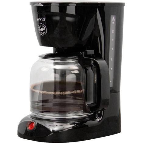 SOGO Human Technology Drip 15 Macchina per il caffè Nero Capacità tazze=15 Caraffa in vetro, Funzione mantenimento calo (1/4)