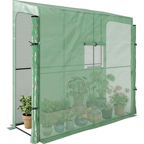 Protéger vos Cultures : Serre Murale à Tomate en Acier Thermo-laqué avec 2 Portes Zippées et 1 Fenêtre (1/5)