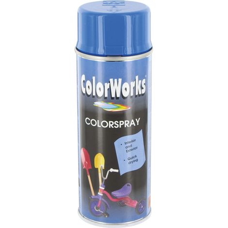 Pintura aerosol Colorworks ral5015 acabado brillante secado rápido
