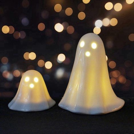 Ensemble de fantômes en céramique pour Halloween, décorations de bureau, évasion de maison hantée (1/5)