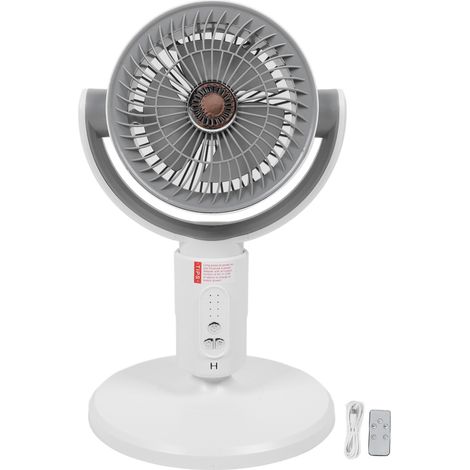 Ventilateur sur pied silencieux à 4 vitesses, minuterie 8 h, hauteur réglable, avec télécommande. Idéal pour la circulation de l'air sur un bureau ou au sol. (1/5)