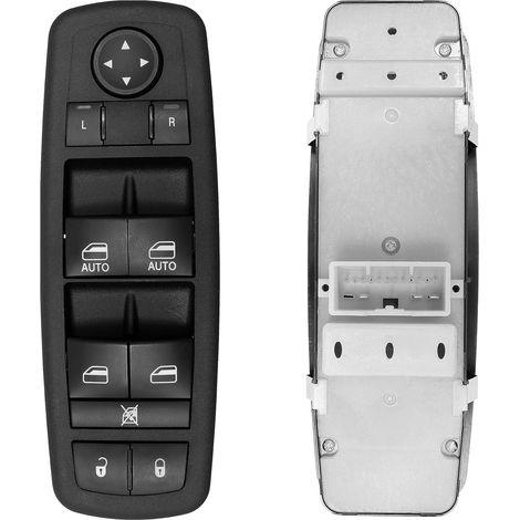 Compatibile con l'interruttore principale degli alzacristalli elettrici  Ispezione richiesta (3 e 8 pin)  Dodge Durango e Jeep Grand Cherokee (2011-2014)  Codice articolo: 68086693AC 68086693AD
