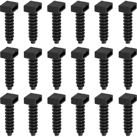 Lot de 50 Supports de Vis de Maçonnerie pour Serre-câbles - Tampons de Fixation en Nylon à Encliqueter dans le Mur - Compatibles avec des Serre-câbles jusqu'à 9 mm - Parfait pour le Bricolage (1/5)