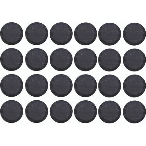 24 assiettes rondes ardoise 25 cm