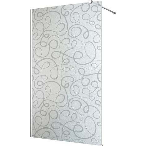 Stickers paroi de douche dépoli - Design - 60x120 cm (1/2)