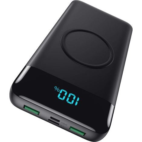 Batterie Externe sans Fil 26800mAh, USB C Power Bank Induction à Charge Rapide 25W PD3.0 (1/5)
