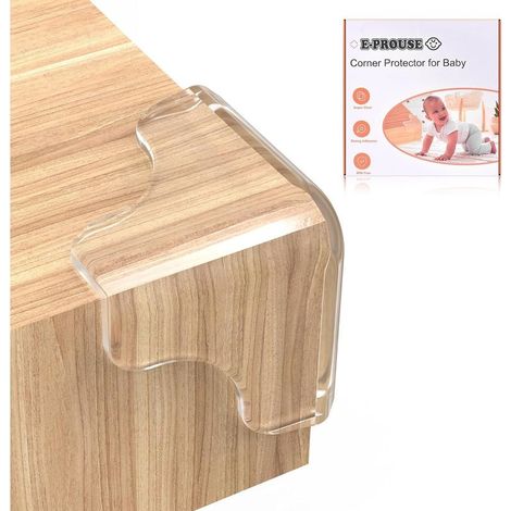 8PCS Coin de Table Protection Bebe, Protection Coin de Table Transparent,Protecteur d'angle de Meuble avec Une Forte adhérence (1/5)