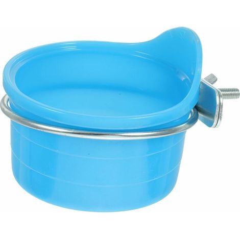 Lot de 2 mangeoires à oiseaux en plastique, récipients alimentaires suspendus pour perroquets et calopsittes, accessoires pour cages à perroquets et abreuvoirs. (1/5)