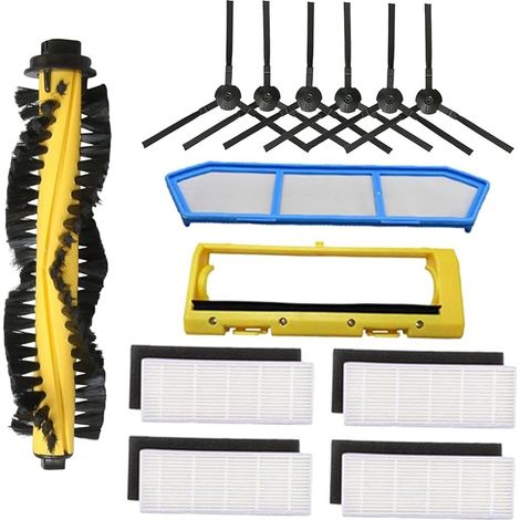 Kit di ricambi FOREHILL per aspirapolvere robot ilife A4: spazzola principale, filtro, spazzole laterali (1/5)