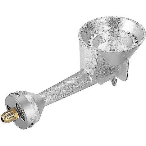Tête de brûleur ronde en fonte pour propane haute pression avec raccord en laiton à orifice (1/5)