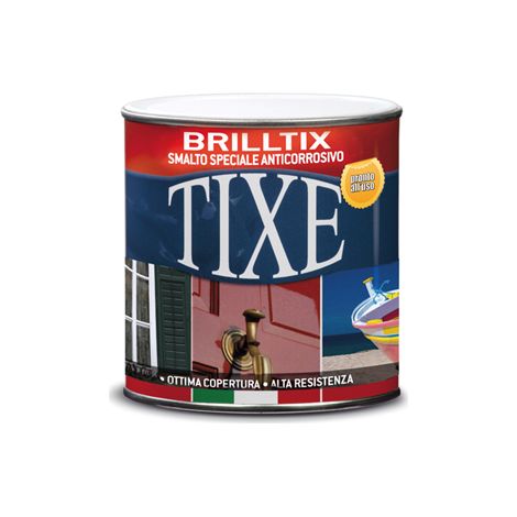 Smalto a solvente anticorrosivo Tixe Brilltix opaco bianco lt. 2,50 (1/3)