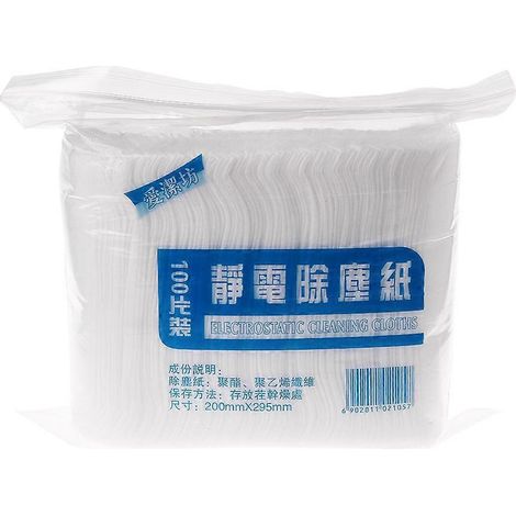 100 feuilles de rechange pour balai électrostatique jetable - Nettoyage maison, cuisine, salle de bain (1/4)