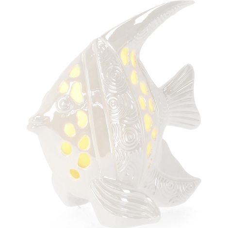 Decorazione capri realizzati in porcellana, con led, funzionanti anche con batteria 3xlr44 incluse -14.7 x 9.8 x h 15.5cm (1/4)