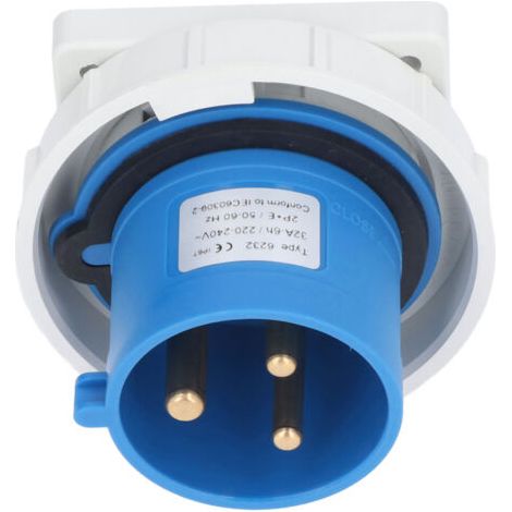 DEESSE SHOP-Prise Industrielle Connecteur de Prise Inversée 220240V Ip67 32A Anti-poussière 220 240V Adaptateur de Connecteur Adaptateur de Connecteur Adaptateur de Connecteur Connecteurs. (1/5)