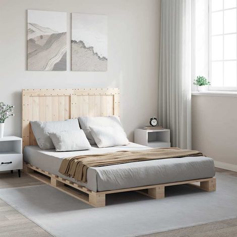 vidaXL Giroletto con Testiera 140x200 cm in Legno Massello di Pino (1/4)