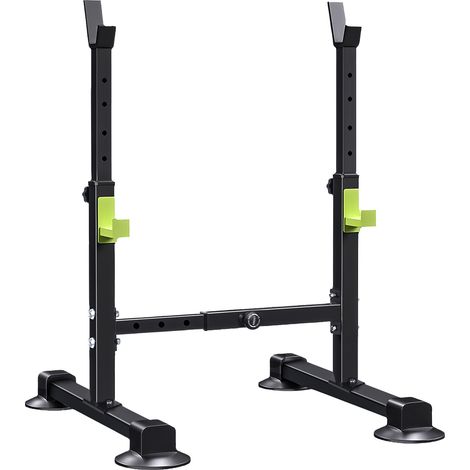 Support haltère / squat rack réglable – 250 kg, multi-fonctions 3-en-1, réglage hauteur et largeur, entraînement complet à domicile