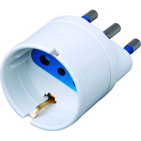Trade Shop - Adaptador Alemania-free Shuko Gripper A 16-pass Italian Shuko - (1/2)
