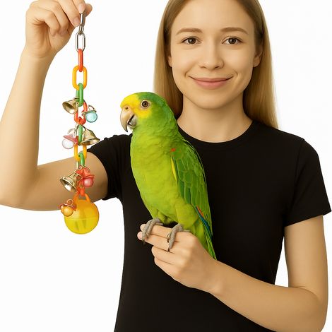 Ciucci ad anello: un giocattolo per pappagalli di medie e piccole dimensioni.