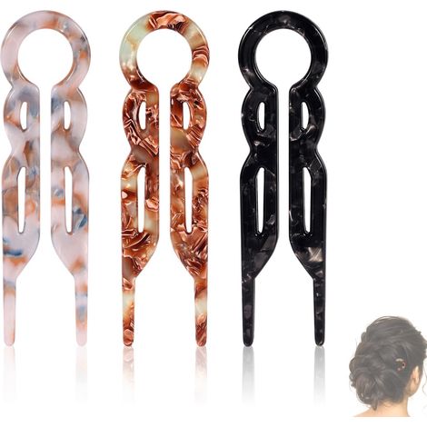 Barrettes françaises, barrettes en forme de U pour chignons femmes et filles, cheveux épais et fins et cheveux longs (1/5)
