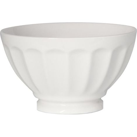 2 bols à côtes en porcelaine, design élégant sur pied, 9,5 cm de diamètre, vaisselle fine pour table quotidienne