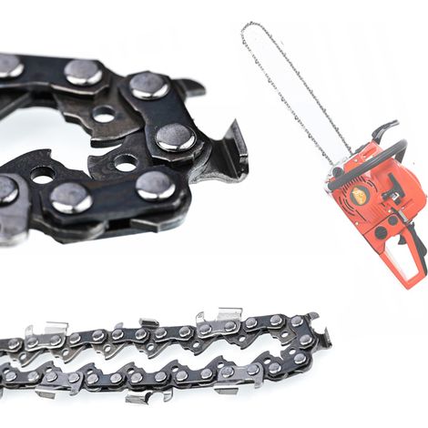 Rosfix Kettensägekette 16" – 64 Treibglieder, 0,325" Teilung, 1,3 mm Nut Halbmeißelzahn, 65Mn Stahl Vibrationsarm & Rückschlagschutz Ersatzkette für Motorsäge