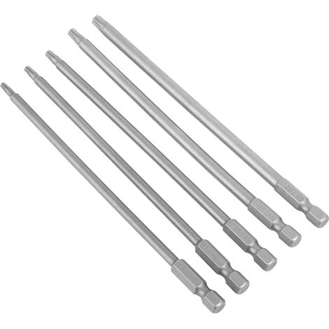 Lot de 5 embouts Torx creux, 150 mm de long, BST Bits-003 (1/4)