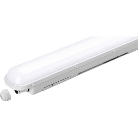 Heitronic SNAKE Feuchtraum-Wannenleuchte  LED  12 W Neutralweiß