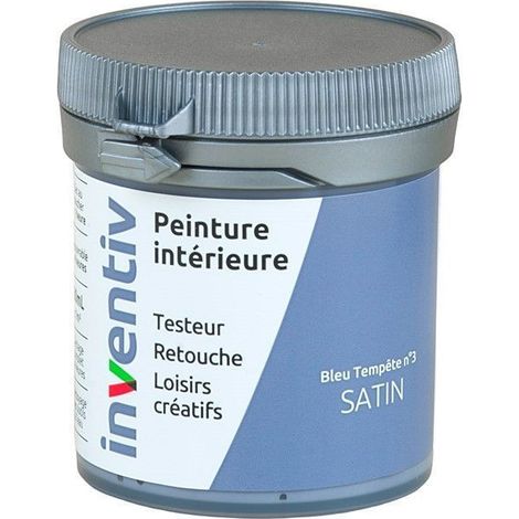 Testeur Peinture Intérieure Satin Bleu Tempête 3 - INVENTIV