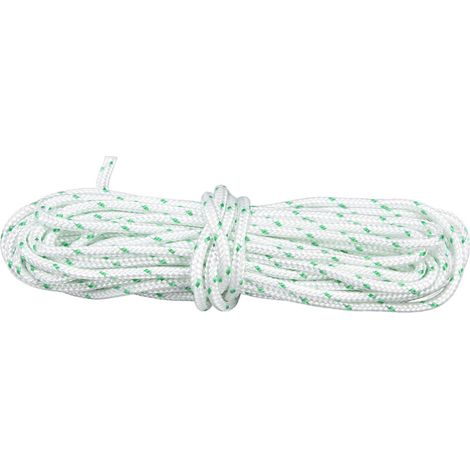 Corde de démarrage en Nylon de 3.5MM, cordon de traction de démarreur de trononneuse de jardin résistant à l'usure pour tondeuse à gazon artisanale, 10m / 32,8 pieds (1/5)
