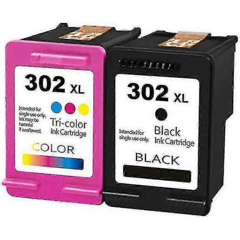 Cartouche d'encre HP302 XL pour imprimantes portables HP1000, 1050, 1510, 2130 et 2131 (1/5)