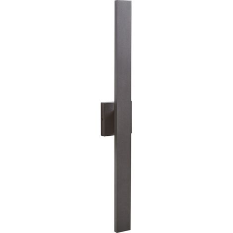 Lámpara de pared LED de metal negro 89 cm aplique moderno exterior Melgam (1/5)