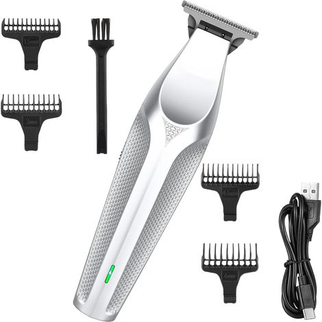 Tondeuse à cheveux rechargeable pour homme - Pour voyage, camping, voyage d'affaires, maison, salon, salle de bain, débutants, professionnels (1/5)