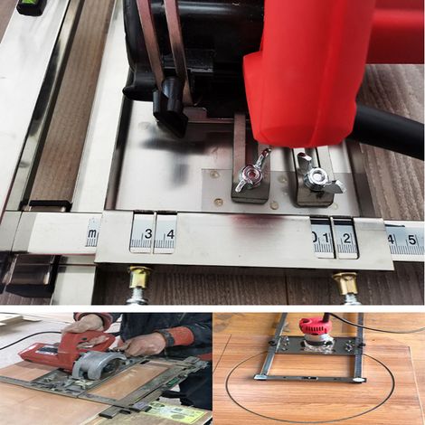 Scie circulaire électrique multifonctionnelle, guide de coupe, outils pour le travail du bois, défonceuse (1/5)