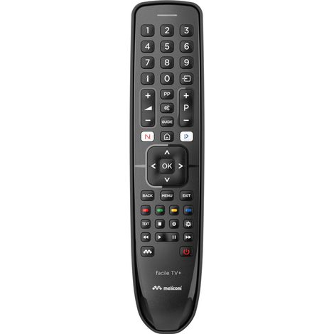 Meliconi Gumbody Facile TV+ mando a distancia RF inalámbrico Botones