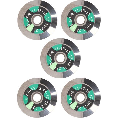 Glasfaser-Schneidklinge (20 mm Durchmesser, 4 mm Bohrung), 5-teilig, aus ultrahartem Wolframstahl, hochpräziser Glasfaser-Kabelschneider (1/5)