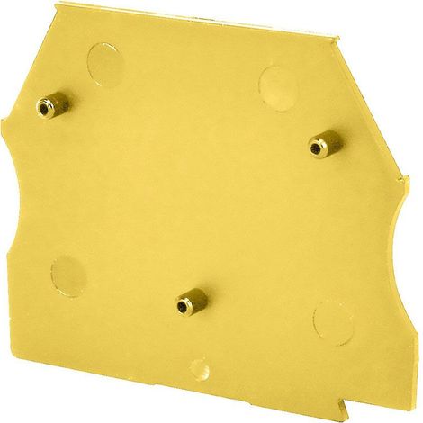 Plaque d'extrémité jaune pour borne à vis 2,5 à 10mm² - IMO (1/3)