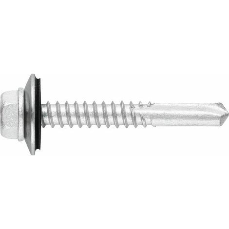 250 vis à poutre autoperceuse TH Inox avec rondelle EPDM 5,5 x 65 mm pour toiture - BAUTO165565 - Index (1/2)