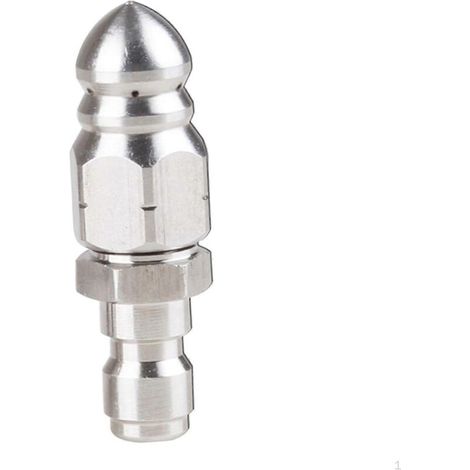 Pressure Washer Sewer Nozzle Head Stainless Steel Sturdy 1/4" Quick Connector 5000 PSI