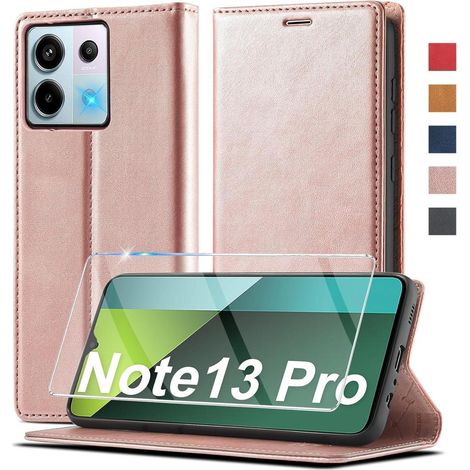 Coque portefeuille en cuir pour Xiaomi Redmi Note 13 Pro 5G / Poco X6 Pro 5G avec support et fermeture magnétique (1/5)