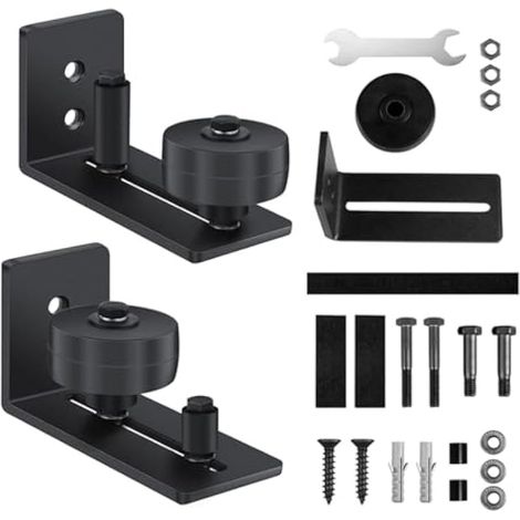 Guide de Plancher, Guide Porte Coulissante Réglable 8 in 1,2 Pcs (1/5)